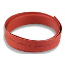 Gaine thermorétractable 8mm x 1m rouge (600082)