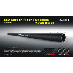 550 Carbon Fiber Tail Boom-Matte Black (H55T001XXT)