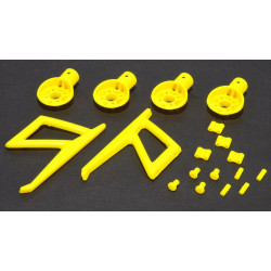 MR200 Support Moteur / Motor Mounts and Parts set (Yellow)