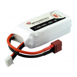Batterie LiPo 3s1p 11,1V 1.350mAh 45C BRAINERGY compatible avec Deans T-Plug (801030)