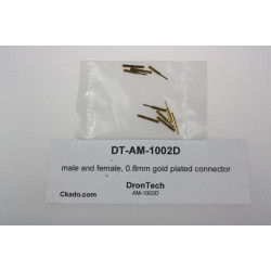 male and female, 0.8mm gold plated connector