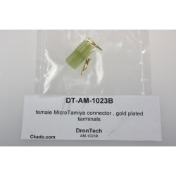 female MicroTamiya connector , gold plated terminals