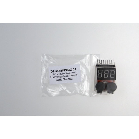 1-8S Voltage Meter and Low voltage buzzer Alarm