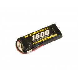 Batterie LiPo Xell Sport 2S 7.4V - 1600mAh 25C - prise Deans (SAF08111)
