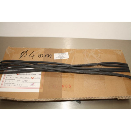 4mm Gaine Thermoretractable Heat Shrink Tube Black 1m