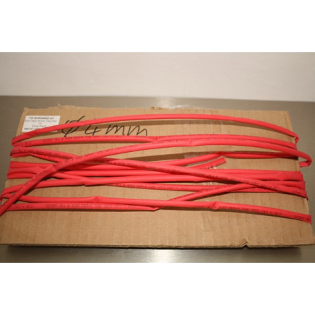 4mm Gaine thermoretratable Heat Shrink Tube Red 1m
