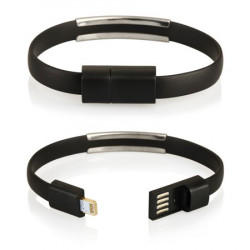 CABLE USB iPh.6/6s/5/5s BRACELET black