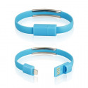 CABLE USB iPh.6/6s/5/5s BRACELET blue