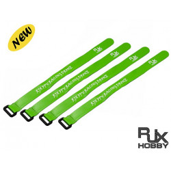 RJX Anti Glissement en silicone Velcro Battery Straps Green (300X20mmx4pcs)