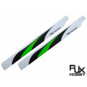 RJX Pale Principale Carbone Vector Green500mm Premium CF Blades-FBL Version