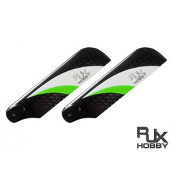 RJX Pale Anticouple Carbone Vector Green and White 68mm Tail CF Blades