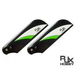 RJX Pale Anticouple Carbone Vector Green and White 85mm Tail CF Blades