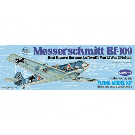 Avion Warbird Messerschmitt BF-109 (505 Guillow's)