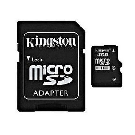 MicroSDHC 16Go Kingston CL4 - Sous Blister