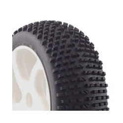 FASTRAX 1/8TH PREMOUNTED BUGGY TYRES H TREAD/10 SPOKE