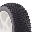 FASTRAX 1/8TH PREMOUNTED BUGGY TYRES H TREAD/10 SPOKE