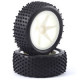 FASTRAX 1/10TH MOUNTED BUGGY TYRES LP STUB FRONT (SPOKED)
