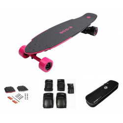EGO2 Hot Pink E-Skateboard EU + EGO Eclairage à LED +EGO2 Paire de genouillères + EGO2 Board-Tasche