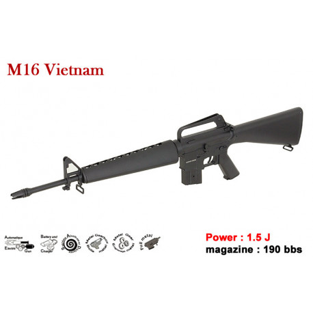 M16 Vietnam - Full metal - AEG 6mm - 1.5J