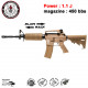 G&G - GR16 Carbine Plastic BlowBack - EGR-16P-CAR-DBB-NCM - TAN - 1.1J