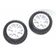 FTX VANTAGE REAR BUGGY TYRE MOUNTED ON WHEELS (2 pcs) - WHITE (FTX6301W)
